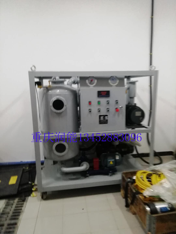 ZJA-50絕緣油雙級真空濾油機在成都地鐵5號線使用現場